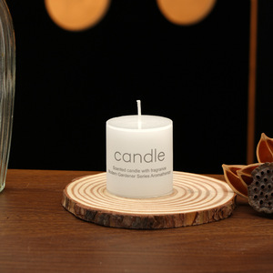 Wholesale Handmade White Large Pillar <strong>Candles</strong> Romantic Home Decoration Birthday <strong>Wedding</strong> Parties - Product Image 4
