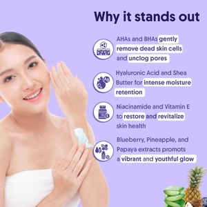 Loción Exfoliante con 10% de Ácido Glicólico + Ácido Láctico, <span class=keywords><strong>Crema</strong></span> Hidratante con Ácido Hialurónico, <span class=keywords><strong>Crema</strong></span> Corporal Exfoliante con AHA - Product Image 4