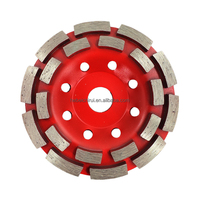 Outils abrasifs personnalisés, meule à segments diamantés à deux rangées de 5 pouces (125 mm) pour le meulage de la brique