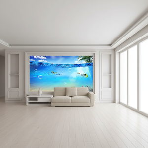 Azulejo de Cerámica con Impresión 3D de Mundo Submarino para Decoración de Paredes de Sala de Estar y Televisión - Product Image 2