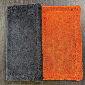 <span class=keywords><strong>Serviette</strong></span> de séchage pour voiture en microfibre de qualité supérieure 40*40cm 1200 GSM sans bordure, double torsion, séchage rapide, écologique, sans traces - Product Image 4