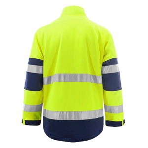 Chaqueta de Seguridad Vial de Invierno al por Mayor con <span class=keywords><strong>Alta</strong></span> <span class=keywords><strong>Visibilidad</strong></span>, Material Reflectante de Poliéster y Algodón, <span class=keywords><strong>Forro</strong></span> <span class=keywords><strong>Polar</strong></span> Cálido - Product Image 4