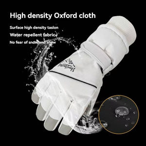 Toptan kış kayak eldiveni açık yastıklı sıcak bisiklet eldiveni kaymaz su geçirmez dokunmatik ekran eldiveni - Product Image 5