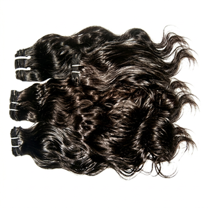 ผมแท้ REMI HAIR 2025 ผมดิบไม่ผ่านกระบวนการ คุณภาพสูงสุด ผมต่ออินเดียแบบลอนลึก ผมแท้ Remy ทอแบบดับเบิ้ลเวฟท์ด้วยเครื่องจักร - Product Image 1