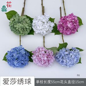 Bouquet d'hortensias artificiels Elsa en soie pour mariage, décoration intérieure et décorations de Noël - Product Image 2
