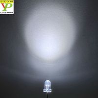 3mm fiche technique led 3mm ampoules led blanches led diode 3-3.4v diode led blanc chaud diodes électroluminescentes Composants électroniques led