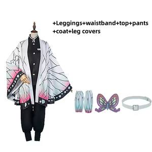 Conjunto de disfraz de <span class=keywords><strong>Shinobu</strong></span> Kocho con peluca, uniforme Haori con patrón de degradado blanco para eventos de cosplay, fiesta de Halloween - Product Image 6