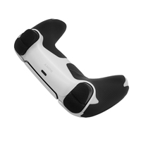 Bande antidérapante pour manette, poignées absorbantes pour manette PS5 avec autocollants pour boutons d'épaule et gâchettes, ensemble noir