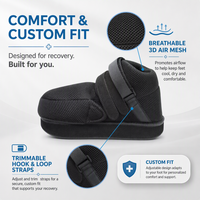 Chaussures de Correction Avancée pour Hallux Valgus - Chaussure Post-Opératoire Protectrice à Bout Fermé pour le Soutien et la Stabilité du Hallux Valgus