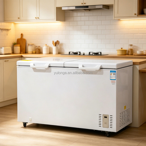 Équipement de réfrigération commercial YULONGE, congélateur coffre à double porte, ouverture par le haut, <span class=keywords><strong>grand</strong></span> <span class=keywords><strong>volume</strong></span> - Product Image 2