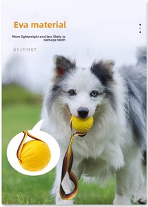 Giocattolo da Masticare Moderno per Cani, Palla da Tennis in Gomma Indistruttibile con Suono, per Allenamento dell'Istinto di Masticazione - Product Image 5