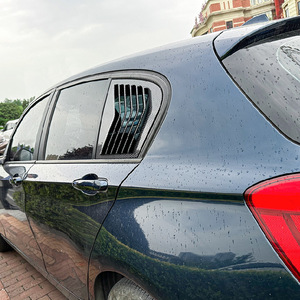 BMW Louvered Triangular Window Stickers Piano Black Carbon Fiber Texture 2011-2019 Adhesive <b>Car</b> <b>Decals</b> - Product Image 1