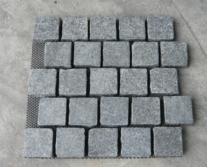 Bán Buôn Giá Rẻ Ngoài Trời Lát <span class=keywords><strong>Cobble</strong></span> Đá Granite,G654 Dark Gray Granite Driveway Pavers - Product Image 4