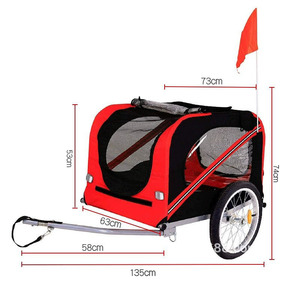 Ngoài trời lớn có thể gập lại cắm trại Pet Dog hai bánh xe đạp Trailer có thể gập lại Wagon joggesr - Product Image 5