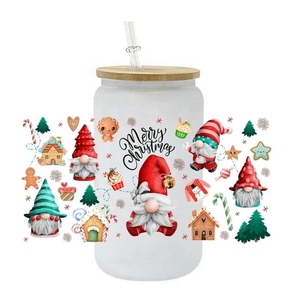 100 + nuova coppa di Natale Natale UV DTF Adesivi 3D Christmas <span class=keywords><strong>Boujie</strong></span> Uvdtf avvolgimenti per tazza da 16OZ - Product Image 2