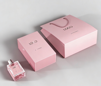 Boîte cadeau luxe en carton avec logo personnalisé, pour flacon de parfum en verre 10ml/50ml, avec tiroir coulissant en papier.