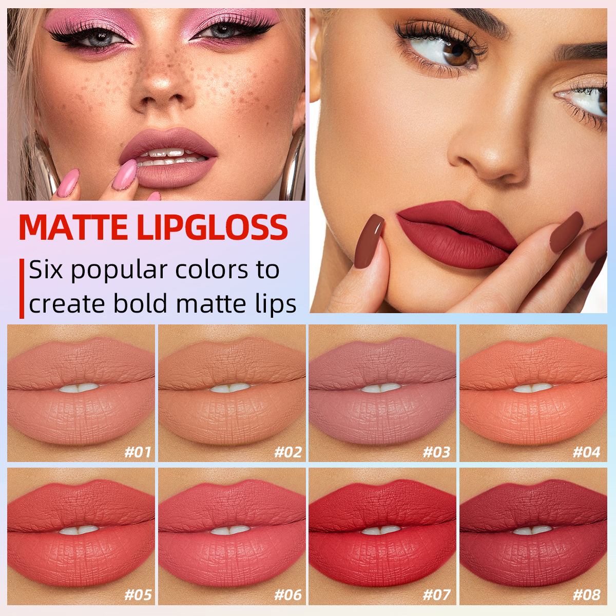 Febble Long Lasting Waterproof Non-Stick Lip Gloss - Soft Gel