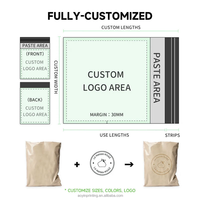 Enveloppes d'expédition en polyéthylène biodégradables et recyclables avec impression de logo personnalisé pour vêtements, chaussures, usage en boutique en ligne