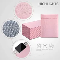CTCX Enveloppes à bulles extra larges rose vif, imperméables, écologiques, avec fermeture adhésive forte pour le blush