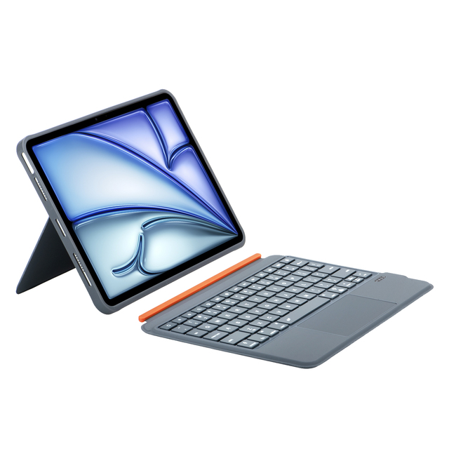 Leather Magnetic Backlight Keyboard for iPad Pro 11 13 Inch M4 2025 Smart Case iPad Air 11 13 Inch Tablet Stand Split Keyboard