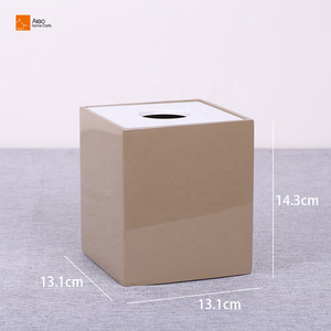 Portafazzoletti in Resina con Design Magnetico Cubico, Morbido, Ecologico, Riciclabile, Antigraffio, Impermeabile, con Rivestimento Lucido, per <span class=keywords><strong>Hotel</strong></span> di Lusso - Product Image 2