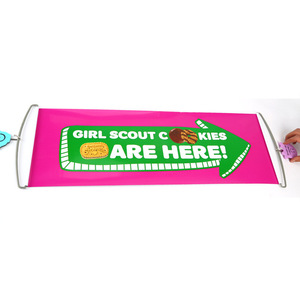 <span class=keywords><strong>Banner</strong></span> de desplazamiento de mano retráctil de diseño gratuito, cartel retráctil de rodillo de tracción manual, cartel de bandera de mano rodante personalizado - Product Image 1