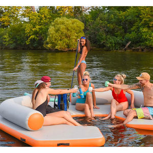 Cama de plataforma de isla flotante inflable con muelle flotante inflable Sillón/sofá inflable grande - Product Image 3