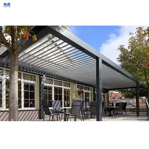 Intrekbare Bioclimatic Aluminium China Tonnelle Ballede Jardin Rideau Systeem Enorme Kit Bedienbaar Patiomade Louvre Pergola Adosada