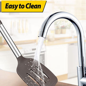 シリコンスパチュラ非スティック固体キッチンターナー高耐熱BPAフリークッキングスロッテッドスパチュラ2ピース/セット - Product Image 6