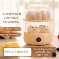 Steamer makanan Mini otomatis, termasuk sumber daya langsung dari pabrik untuk Sarapan, pemasak telur elektrik portabel penggunaan rumahan
