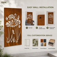 Paneles Decorativos de Acero Corten con Corte Láser Personalizado - Valla de Jardín para Villa, Personalizable en Tamaño y Color