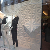 Top classe PVC 3d brique design géométrique décoratif mur art panneau papier peint pour mur et plafond