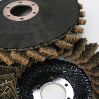 Pexmientas abrasif 115x22mm bleu meuleuse d'angle métal acier inoxydable disque à lamelles de conditionnement de surface non tissé