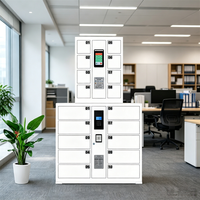 Casiers de recharge pour téléphones portables avec serrure à clé, écologiques, durables, 1 porte, 115V/110V, pour ateliers et usines