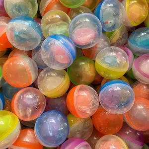 Mainan penjualan laris murah kecil 55mm mainan kapsul plastik mainan telur kejutan untuk mesin penjual otomatis