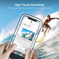 Pochette Téléphone Étanche pour Plongée Nage Sports Plage Piscine Ski, Étui Sec pour Téléphone Portable Samsung Galaxy