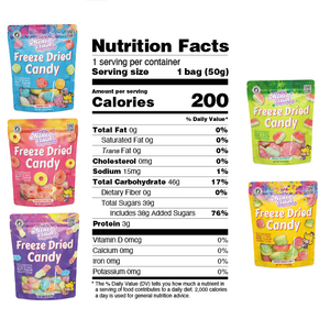 Gomitas Crujientes Congeladas, Dulces y Ácidas con Sabor a Frutas en Bolsa - Product Image 6