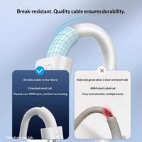 Kabel Data Tipe-C Grosir 5m/3m, Pengisian Cepat & Transfer Data untuk Ponsel Android dan Kamera dengan Micro USB