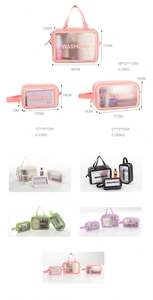 Fashion Custom Wash Toilet <b>Bag</b> Colorful <b>clear</b> Makeup <b>Bag</b> Simple Waterproof Travel Transparent Cosmetic <b>Bag</b> - Product Image 6