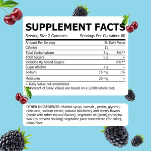 Private Label Natural Supplements Melatonin Gummies with Sodium Melatonin Food Grade Promotes Restful Sleep Herbal Supplements - Product Image 5