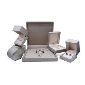 High end PU leather jewelry <b>box</b>, ring <b>box</b>, <b>earring</b> <b>box</b>, bracelet <b>box</b>, necklace <b>box</b> can be customized according to needs - Product Image 1