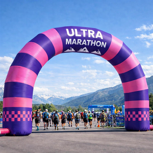 Arco Gonfiabile Personalizzato con Logo, Arco di Partenza e Arrivo in Oxford con Ventilatore Impermeabile per Eventi Sportivi all'Aperto - Product Image 6