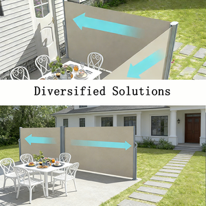 Stores à enrouleur manuels de haute qualité, modernes, à cadre en aluminium, pour patio extérieur, <span class=keywords><strong>jardin</strong></span>, pare-soleil, pare-vent, écran zippé, extensible, <span class=keywords><strong>pas</strong></span> <span class=keywords><strong>cher</strong></span> - Product Image 3