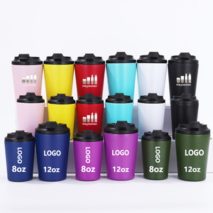 12oz Stainless Steel Reusable Eco-friendly Outdoor Travel Coffee Tumbler Thermos Vacuum Leak-Proof BPA Free Custom <b>Hot</b> LED - Product Image 1