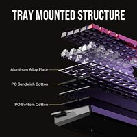 Clavier filaire magnétique rétroéclairé RVB à taux de sondage de 8000 Hz Alibaba Aula WIN 68HE pour ordinateur portable/PC de jeu AliExpress AULA