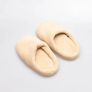 Professionele Fabrikant Gepersonaliseerde Voorzieningen Hotel Bont Slippers Met Logo