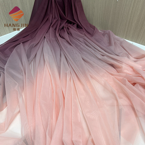 Mới hai tông màu Ombre in căng lưới vải 82% Polyester 18% spandex 4 cách căng vải tuyn vải Gradient điện lưới vải - Product Image 1