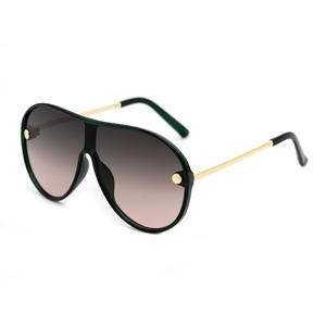 Kacamata Wanita VIFF HP20056 Deep Green <span class=keywords><strong>Pilot</strong></span> Retro Vintage Oversized Sunglasses 2024 - Product Image 2