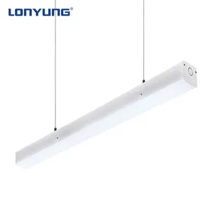 0-10V kısılabilir yüksek parlaklık 3000k 4000k 5000k 6000k CCT ayarlanabilir Led doğrusal ışık buzlu kapaklı