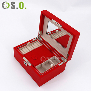 Premium Faux Leather Jewellery Organizer With Mirror Lock Custom Logo Available Factory Direct Supply For Retail Boutiques - Product Image 6